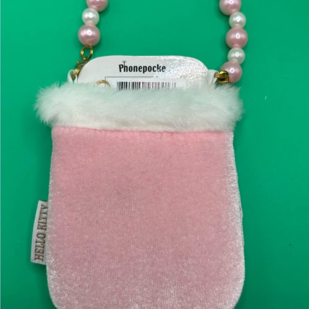 Vtg Hello Kitty phone pouches with pearl and chain handles Y2K Retro Coquette